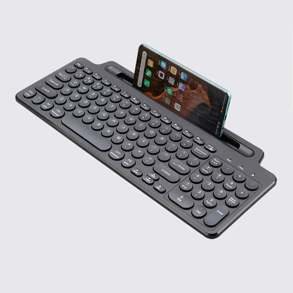 Bluetooth Keyboard 2.4G Wireless Keyboard with Touchpad Card Slot Keyboard for Laptop Tablet Android IOS Ipad Gaming Keyboard