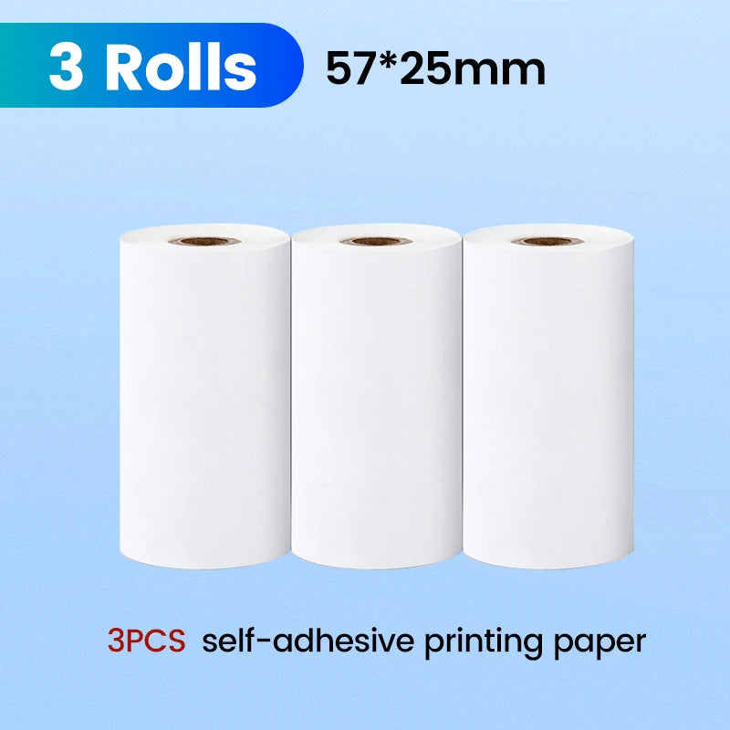 Olaf 57MM Rolls Mini Printer Thermal Paper Label Sticker Self-Adhesive Printing Paper for Mini Printer Kids Instant Print Camera