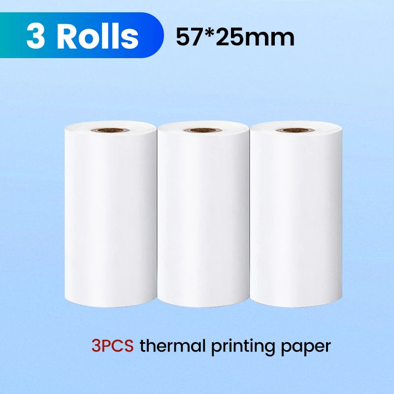 Olaf 57MM Rolls Mini Printer Thermal Paper Label Sticker Self-Adhesive Printing Paper for Mini Printer Kids Instant Print Camera