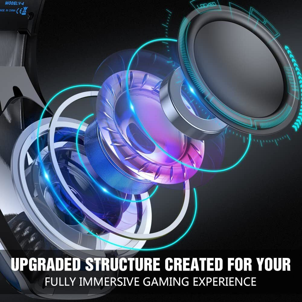 Auriculares De Diadema Para Gaming Consola PC Cancelacion De Ruido Con Microfono