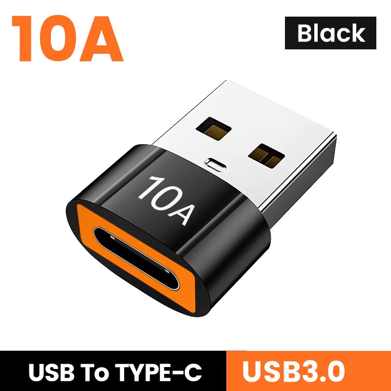 10A USB Type C to USB a Adapter USB 3.0To Type C OTG Converter Connector for Macbook Ipad Huawei Xiaomi Samsung